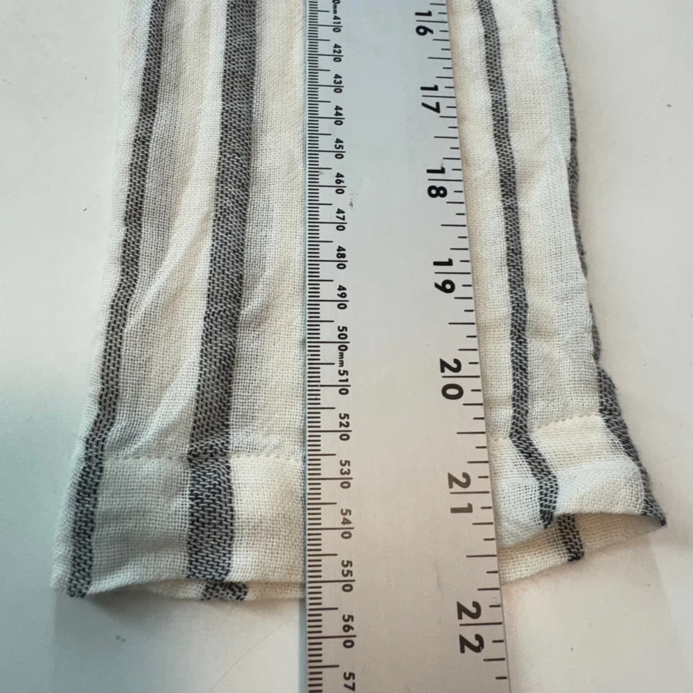 Billabong Same Story Cover Up Womens S Small White Gray Striped Lace Up Hooded